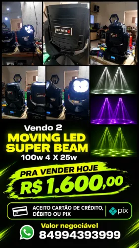 2 Movin beam 100 4x25w