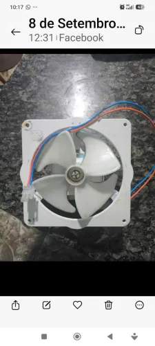 Ventoinha de geladeira Brastemp