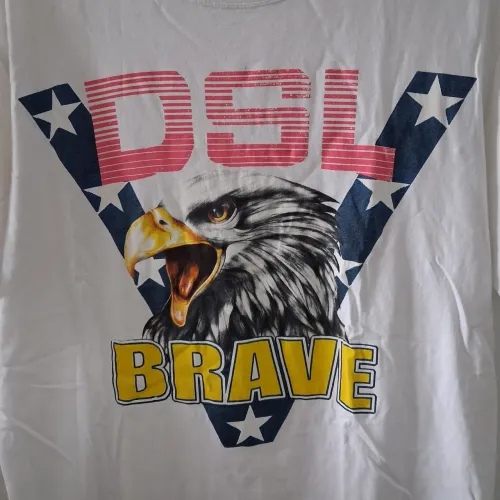 Camiseta Masculina Diesel Branca DSL Brave m original