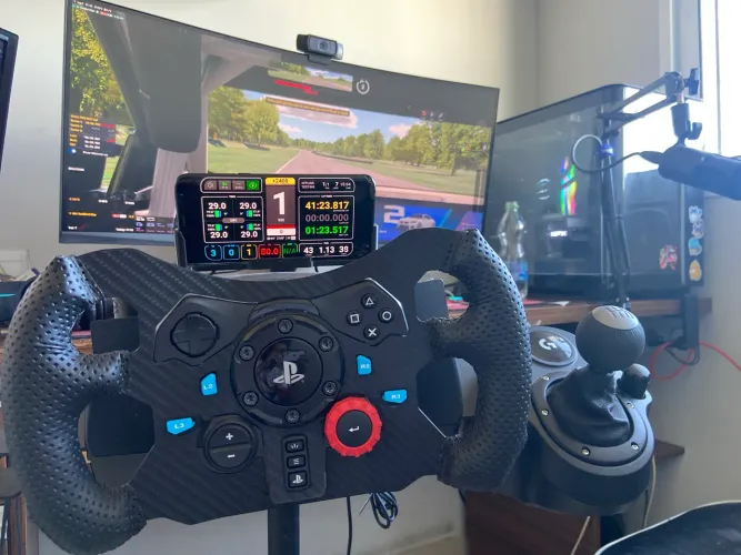 Logitech G29 + Suporte + Câmbio + Capa protetora + Aro modificado