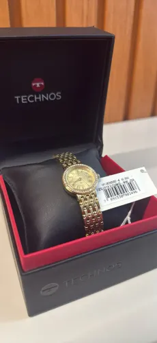 Relógio Technos Feminino Mini Joia Dourado 2025LUY/1X