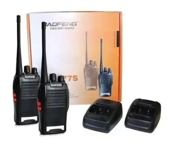 Par Rádio Comunicador Baofeng BF-777S 2 rádios