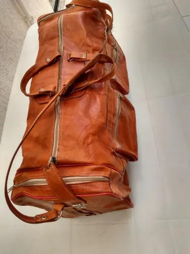 Bolsa de Viagem Couro cru 