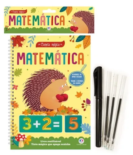 Caderno Mágico Infantil Educativo Montessori Apoio Escolar Matematica