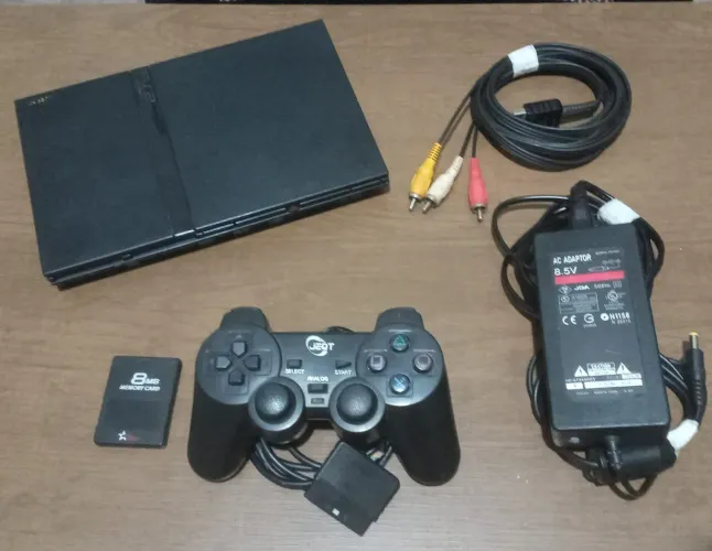 ? PLAYSTATION 2 SLIM DESBLOQ. - R$350