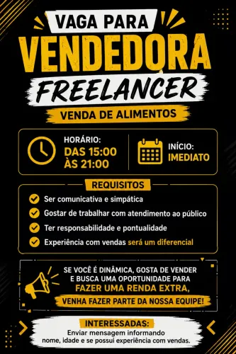Vendedora Free lance 