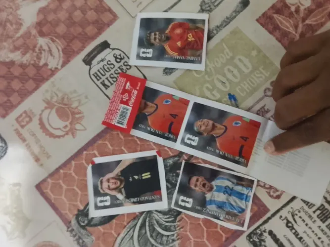 Figurinha da copa da Coca-Cola 2$