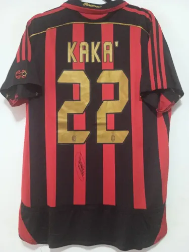 Camisa AC Milan 2006 / 2007 #22  Kaká Autografada Certificada 1