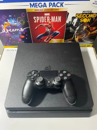 Playstation 4 slim 1 tera e caixa