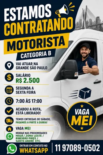 VAGA DE MOTORISTA