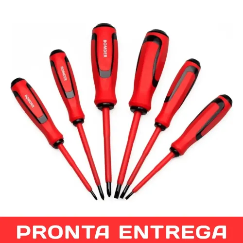 JOGO CHAVES ISOLADAS - PROFISSIONAL (06 PEÇAS) 