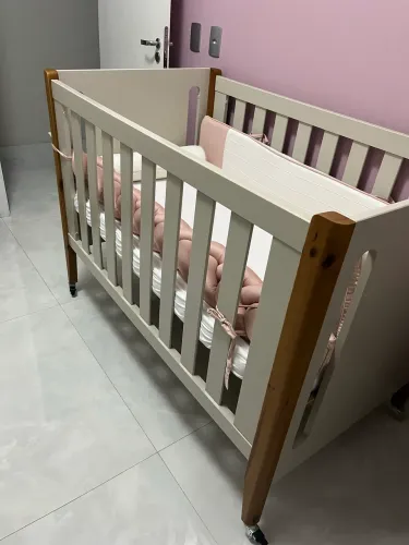 Berço 3 em 1 + Colchão