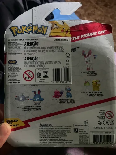 Pokémon Battle Figure Set Original - Squirtle, Absol e Skorupi - Novo Lacrado