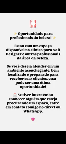 ? Alugo Espaço para Nail Designer e Profissionais da Beleza