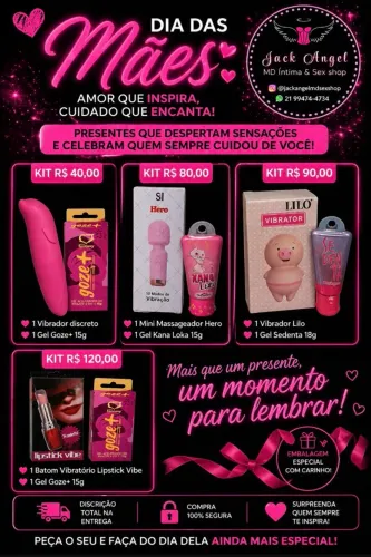 Langerie moda íntima e produtos adultos 