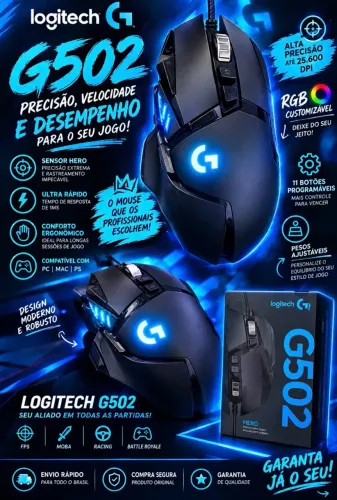 MOUSE G502 HERO- LOGITECH