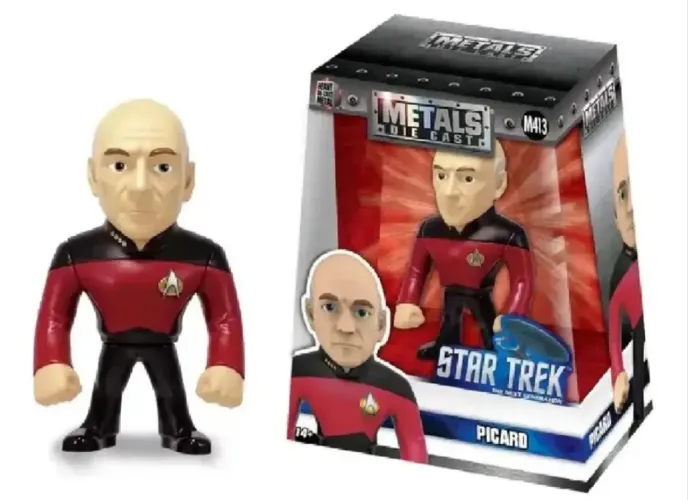 Figura de ação Jada Metals Star Trek: A Nova Geração - Capitão Picard
