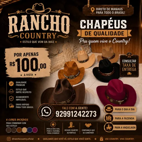 Chapéu vaquejada