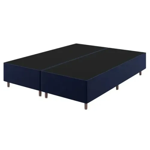 Cama Base Box Casal Azul