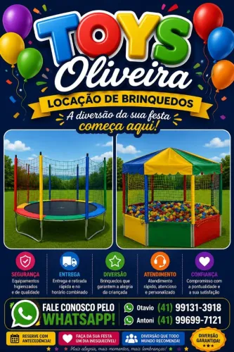 Brinquedos para locação