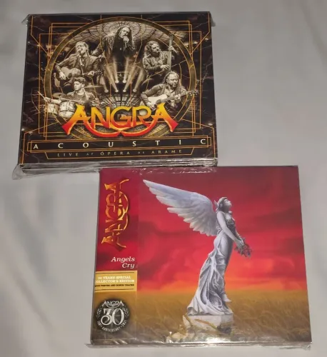 Angra Box Triplo Acústico 2CDS+DVD + Angels Cry 30 Anos