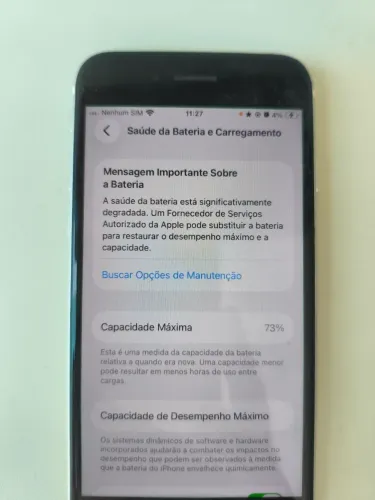 Iphone se 2020 2° Geração 256GB Bateria 73%