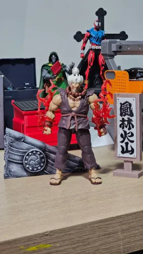 Mini diorama Street Fighter Akuma Jada Toys Storm Arena