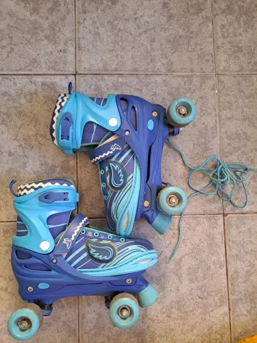 Patins quad com led
