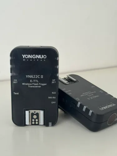 2 Rádios Flash Yongnuo para Cânon