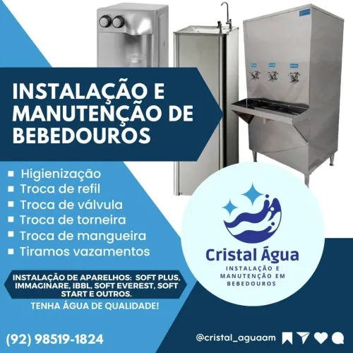 Manutenção em bebedouro e purificador