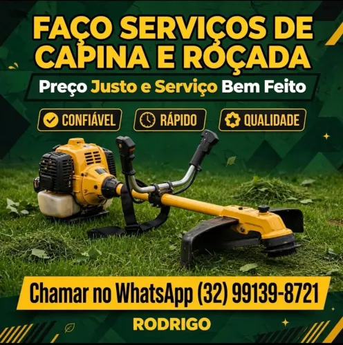 Serviço de roçadeira