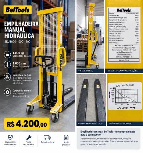 Empilhadeira Hidráulica Manual