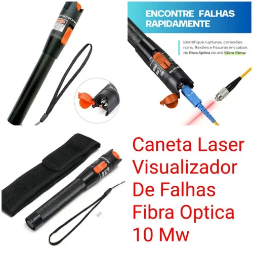 Caneta Laser Visualizador De Falhas Fibra Optica 10 Mw