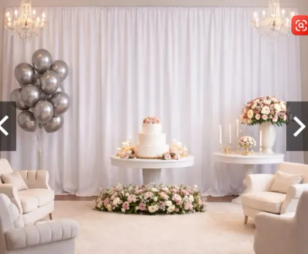 Cortina para decoração 