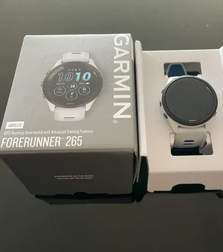 Relógio Garmin 265 amoled branco 