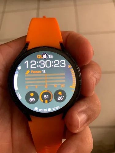 Smartwatch Galaxy Watch 6 Bt Samsung 44mm Cor Grafite Mesh Preto Grafite Grafite