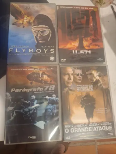 LOTE 01 - 50 DVDS DE GUERRA - ORIGINAIS