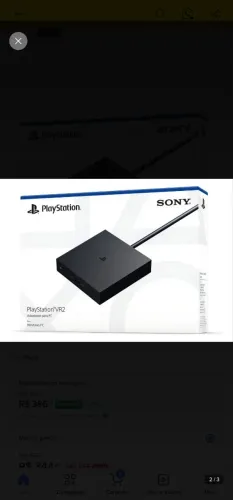 Adaptador De Realidade Virtual Para Sony Playstation Vr2 Preto