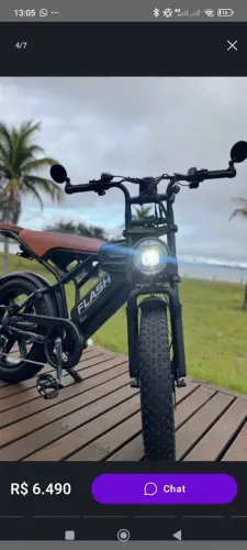 BIKE ELÉTRICA FLASH R002 ZERADA, COM NOTA FISCAL E GARANTIA.