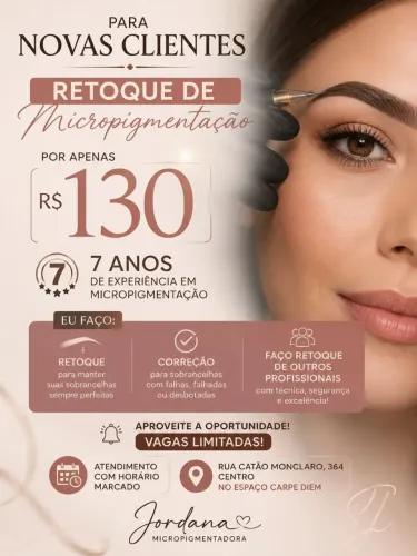Micropigmentação de sobrancelhas 