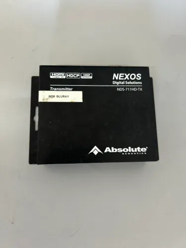 Transmissor de sinal HDMI da marca Absolute Acoustics, modelo NDS-711HD-TX. 