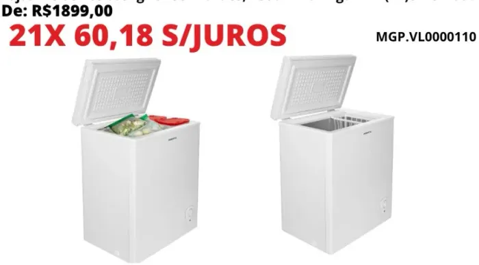 FREEZER COMPACTO 90 LITROS