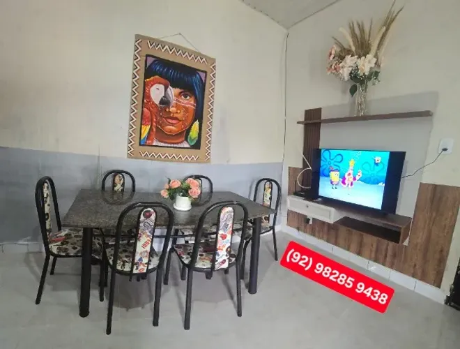 Casa mobiliada, condomínio, internet alta velocidade, próx. Ufam, Bola Coroado,aceita pets