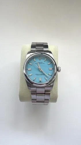 Rolex Oyster Perpetual azul tiffany automatico safira 36mm ZF factory