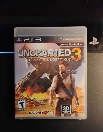 Uncharted 3 em mídia física usado para PS3.