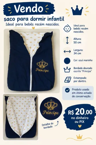 Saco de dormir infantil Recém nascido