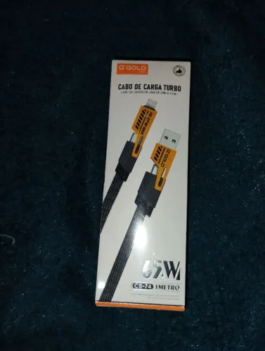 Cabo USB-C para USB-C, Carregador completo USB-C e lightning, Fonte, cabo USB-C 360°