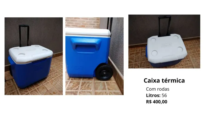 Caixa térmica - 56l com rodinha