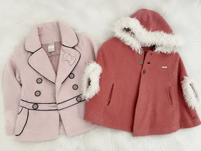 2 peças casaco menina inverno