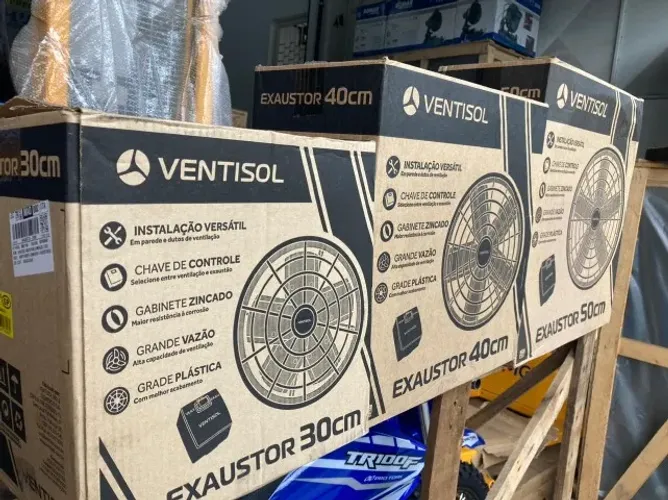 Exaustor Ventisol 30, 40 e 50CM - Aceitamos crediário Bemol